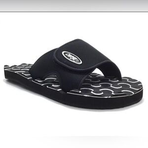 CARAY! Unisex water slides with cushioned footbed Size 10/11 Women 8/9 Men